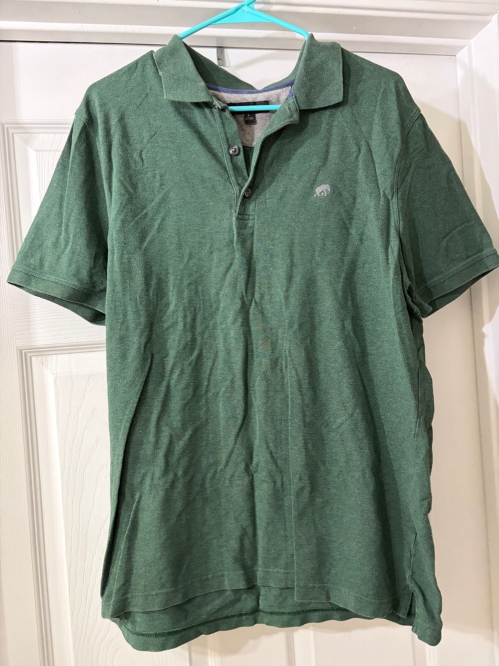 Banana Republic Men's Green Polo Shirt Classic Short Sleeve with Elephant Logo
